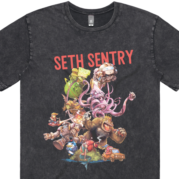 Seth Sentry / Character Stone Washed T-Shirt