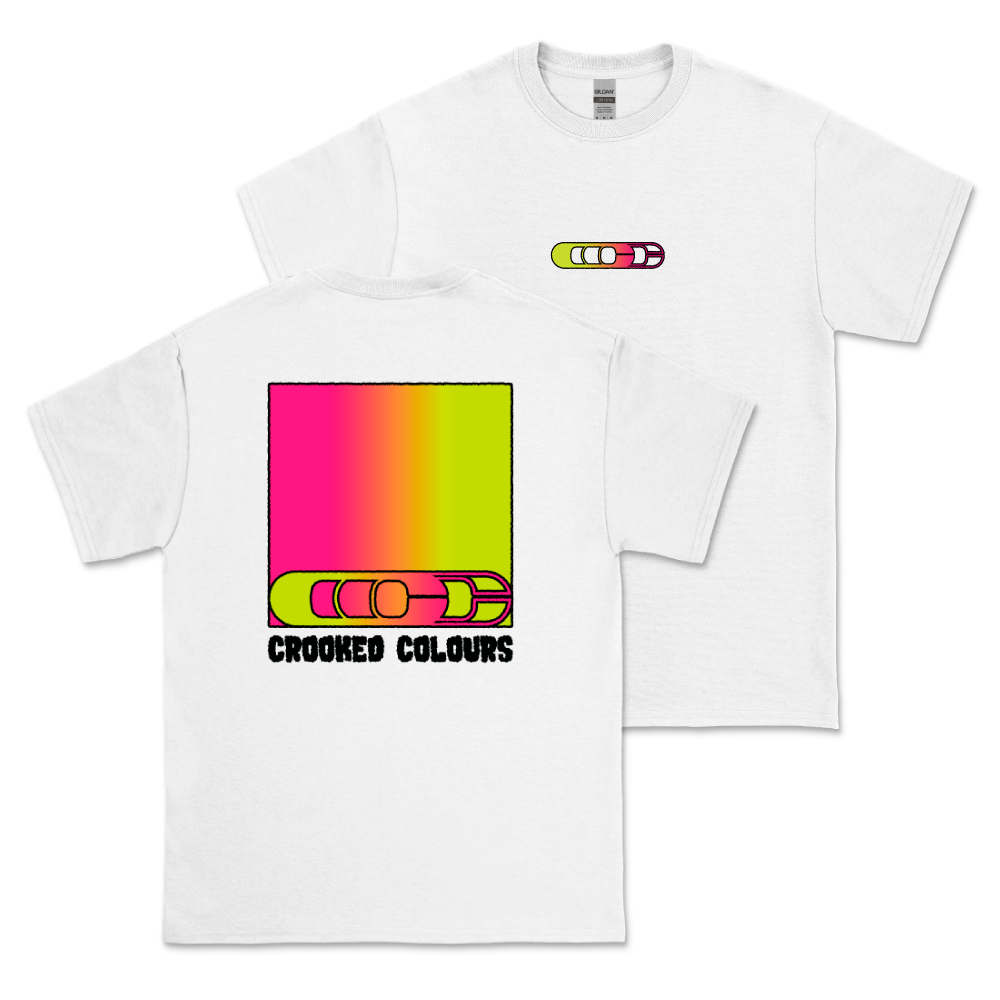 Crooked Colours / Surf White T-Shirt