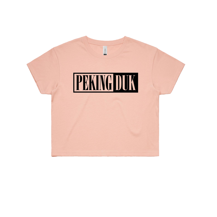 Peking Duk Logo / Pale Pink Crop Tee