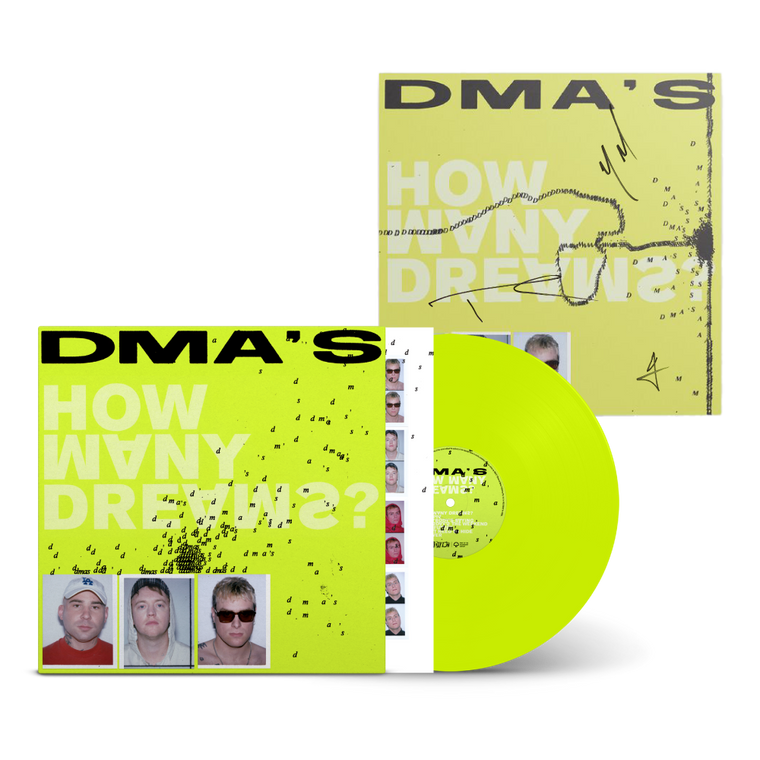 DMA'S / How Many Dreams? LP Neon Yellow Vinyl w/ Signed Insert