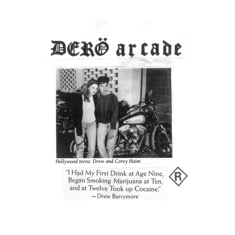 Dero Arcade 'Drew And Corey' / White & Black T-shirt