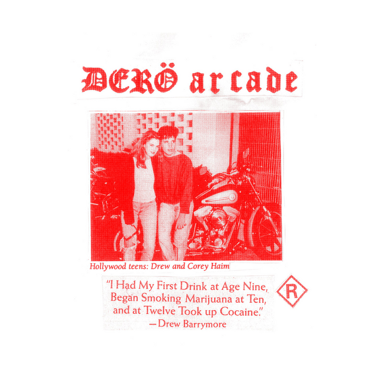 Dero Arcade 'Drew And Corey' / White & Red T-shirt