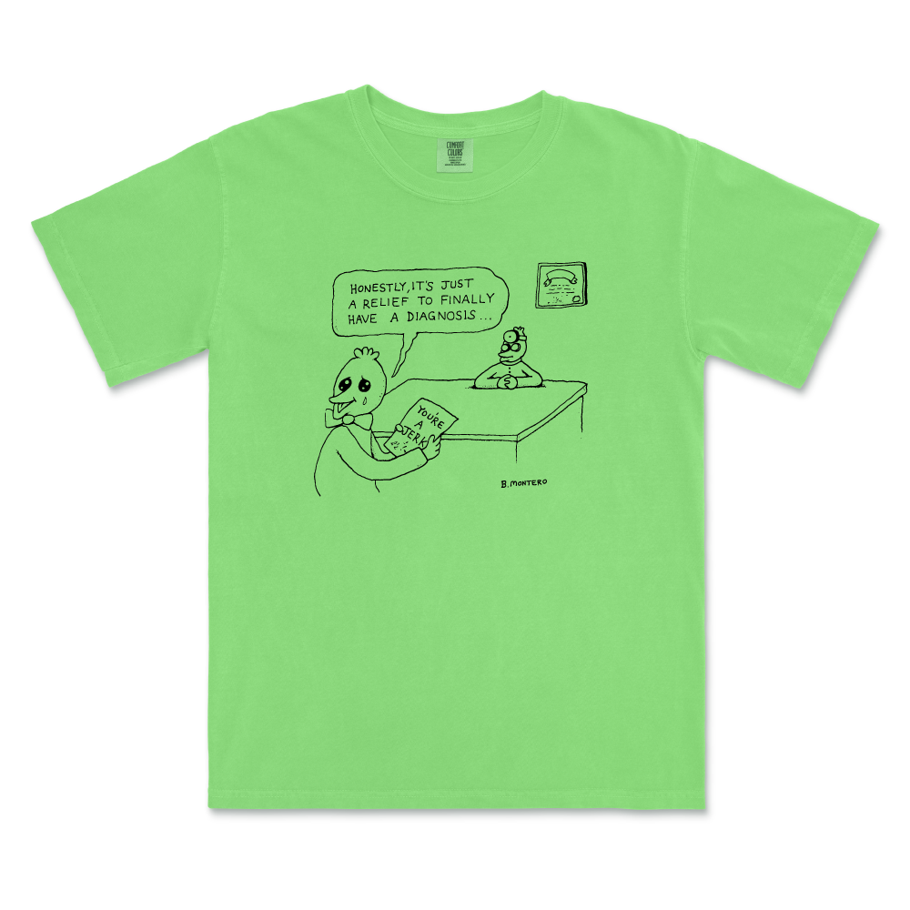 Diagnosis   Green T-shirt – Sound-merch.com.au