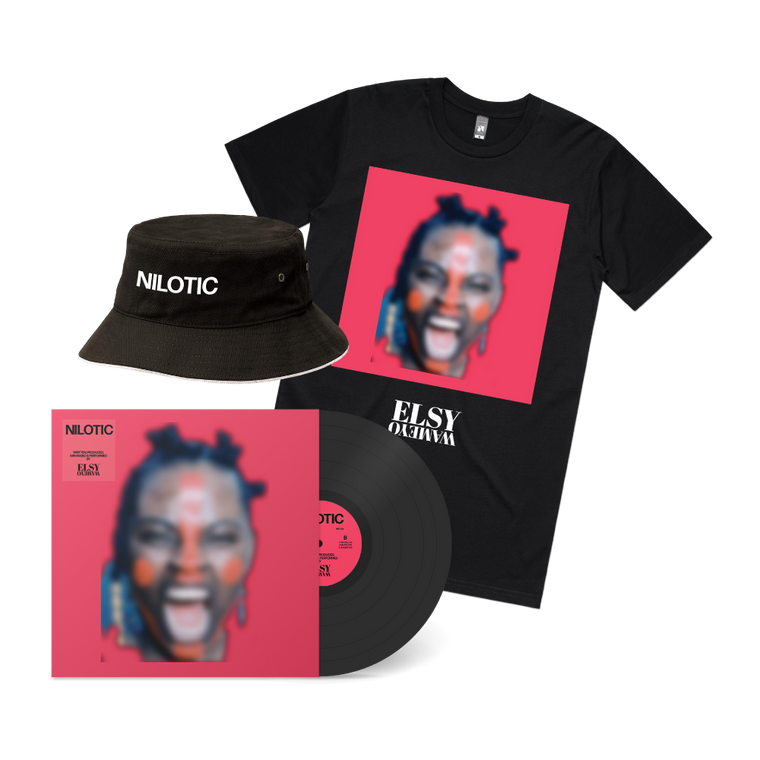Elsy Wameyo / Nilotic EP Vinyl, Lotic T-Shirt & Kofia Bucket Hat Bundle