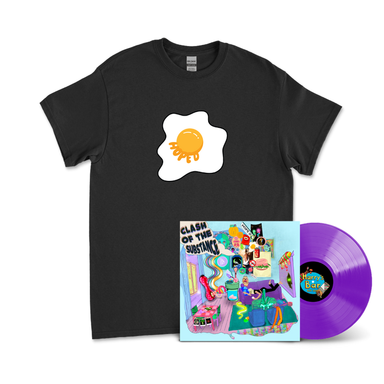 Hope D / Clash Of The Substance Teal & Purple Marble & Black Egg T-Shirt T-Shirt Bundle