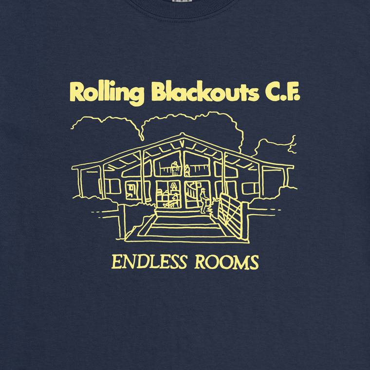 Rolling Blackouts C. F. / Endless Rooms / Navy T-shirt
