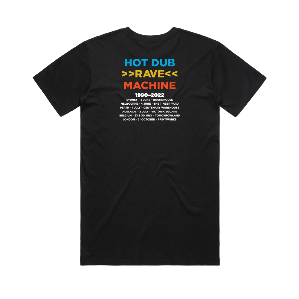 Hot Dub Time Machine / Eye T-Shirt Black