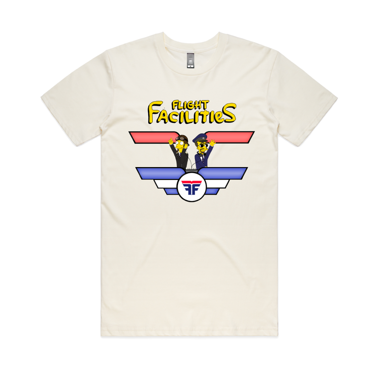 Flight Facilities / Simpsons Tee cream t-shirt