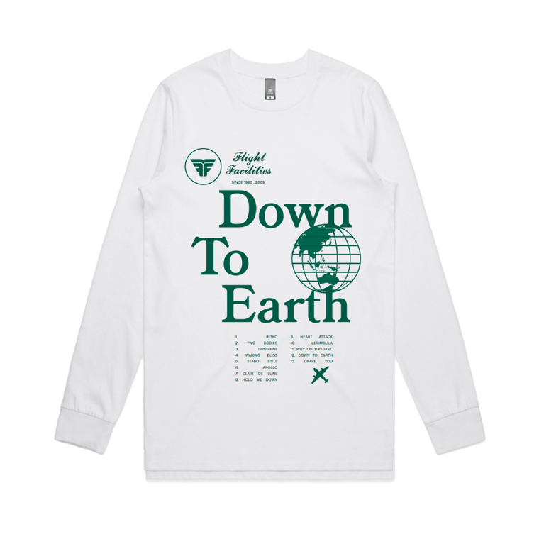 Down To Earth / White Longsleeve