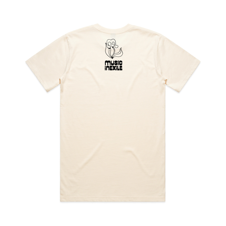 Music In Exile / Flowers Tee (Cream)