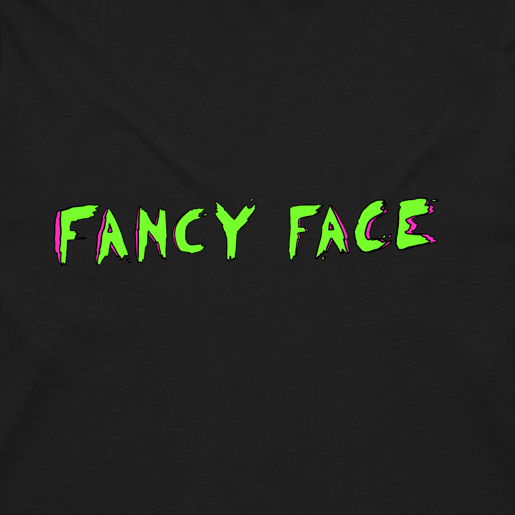 Fancy Face / Acid Logo / Black long sleeve T-shirt
