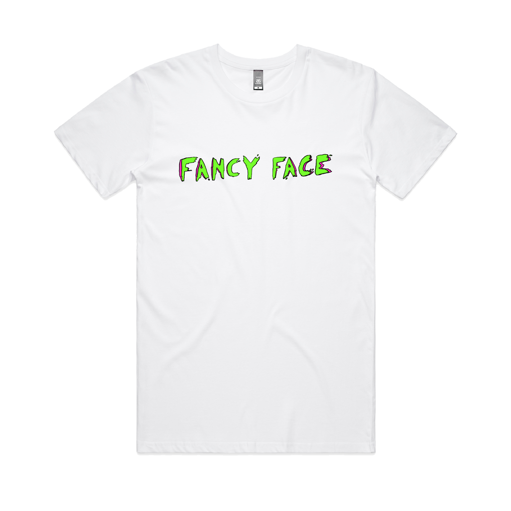 Fancy Face / Acid Logo / White T-shirt