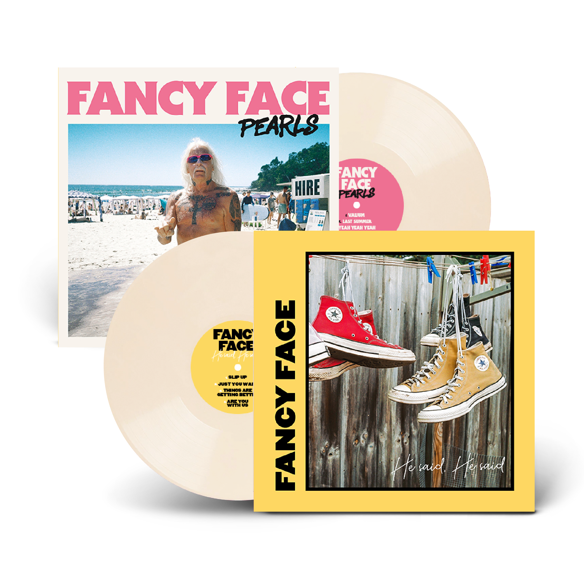 Fancy Face / ‘He Said He Said' EP & ‘Pearls’ EP / Double A side / Whit
