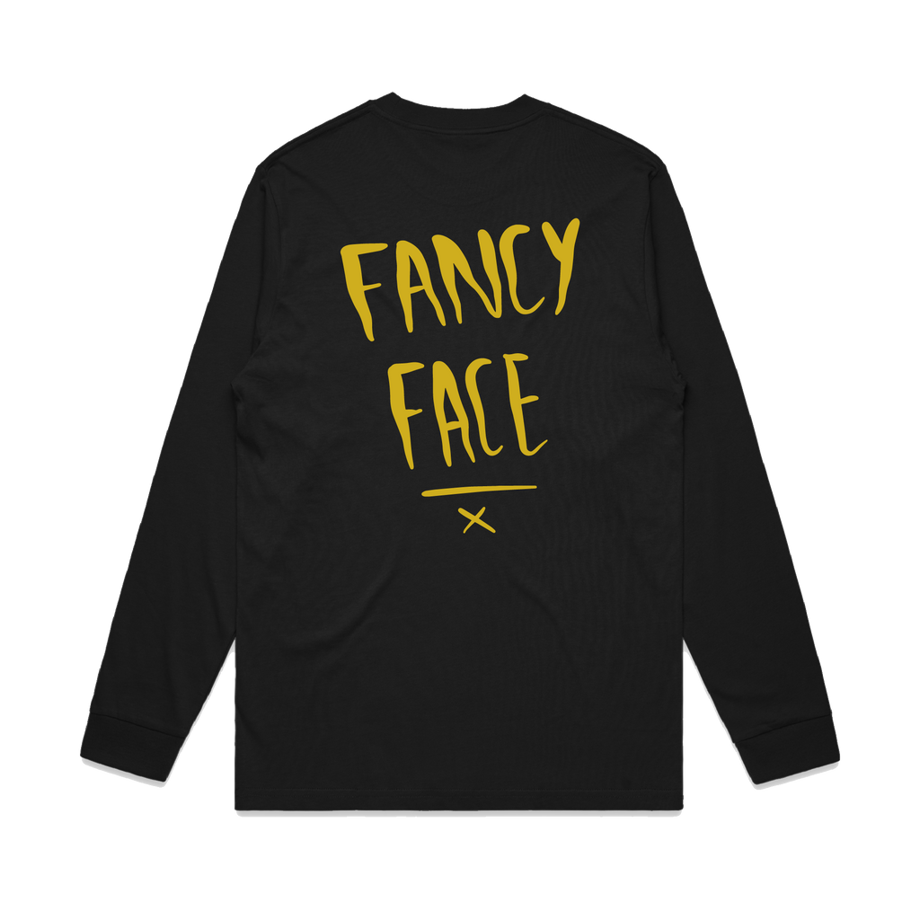 Fancy Face / OG Logo / Black long sleeve