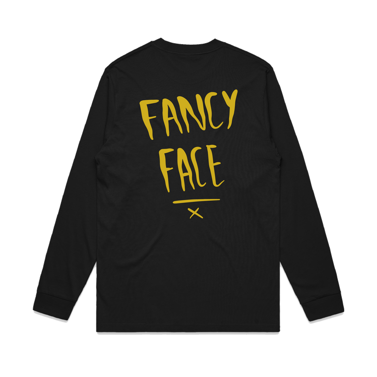 Fancy Face / OG Logo / Black long sleeve