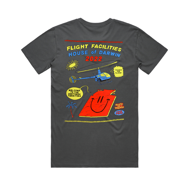 Flight Facilities / House Of Darwin Charcoal T-Shirt