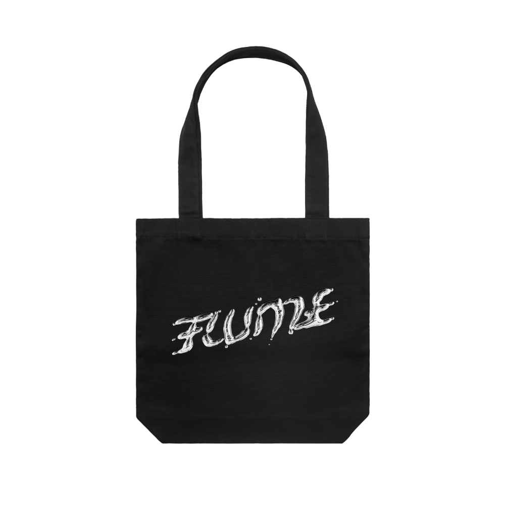 Flume / Silver Logo / Black Tote – sound-merch.com.au