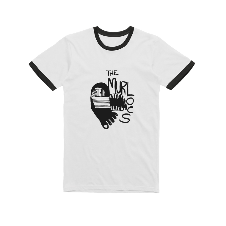 Foot / Black Ringer T-shirt