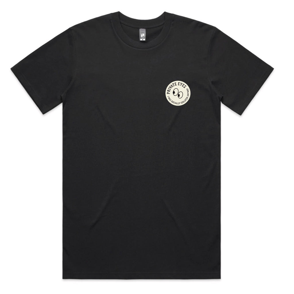 Bedroom Suck Records / Private Eyes Limited Edition 2021 Tour T-Shirt (Coal Black)