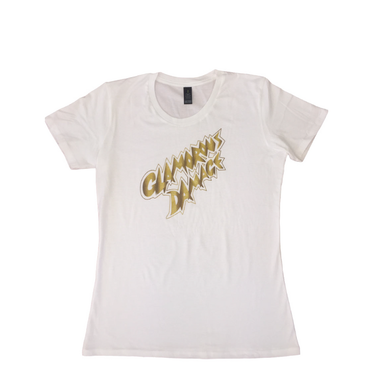 Glamorous Damage / Womens White T-Shirt