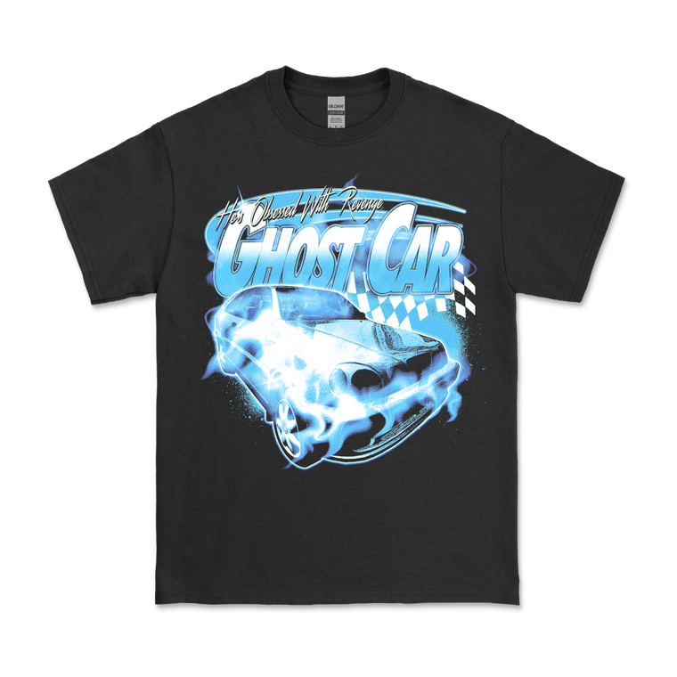alldaysquishyface / Ghostcar Black T-Shirt