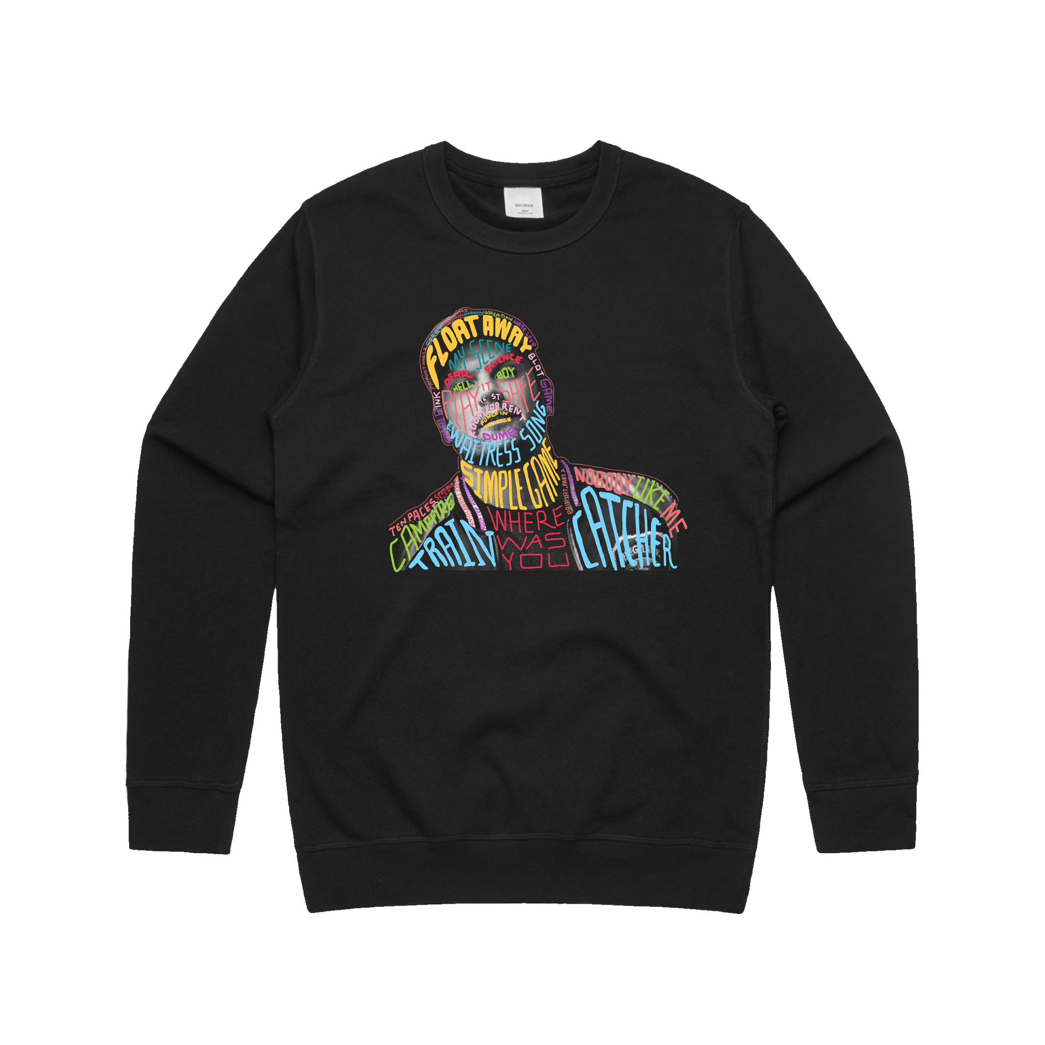 Seth Sentry 'float Away' Black Crewneck Jumper. – Sound-merch.com.au