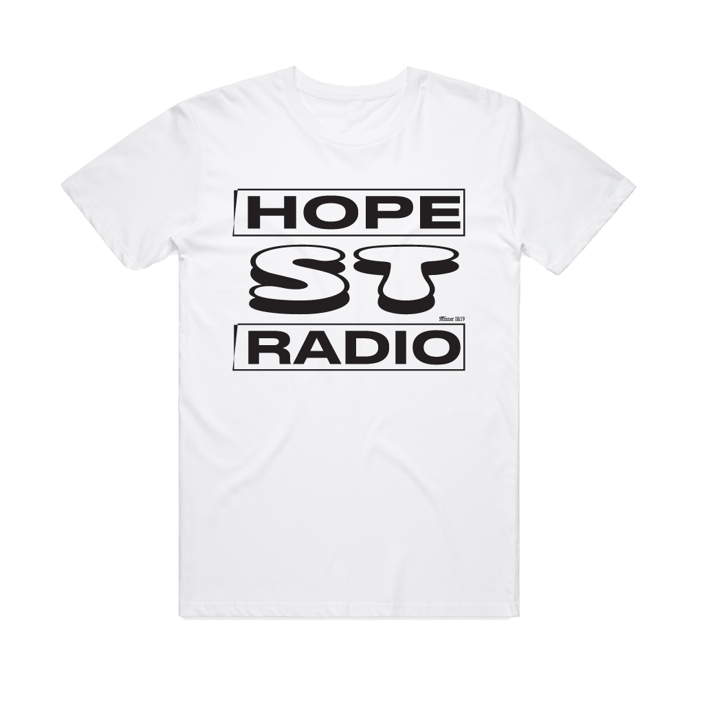 Hope St Radio Block Logo / White T-shirt