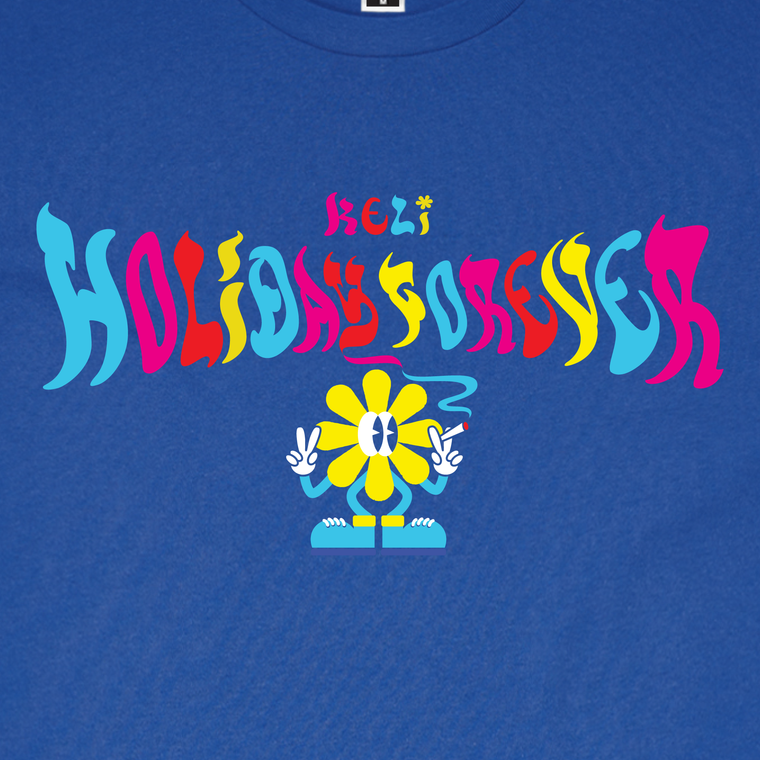 Holiday Forever / Blue T-shirt