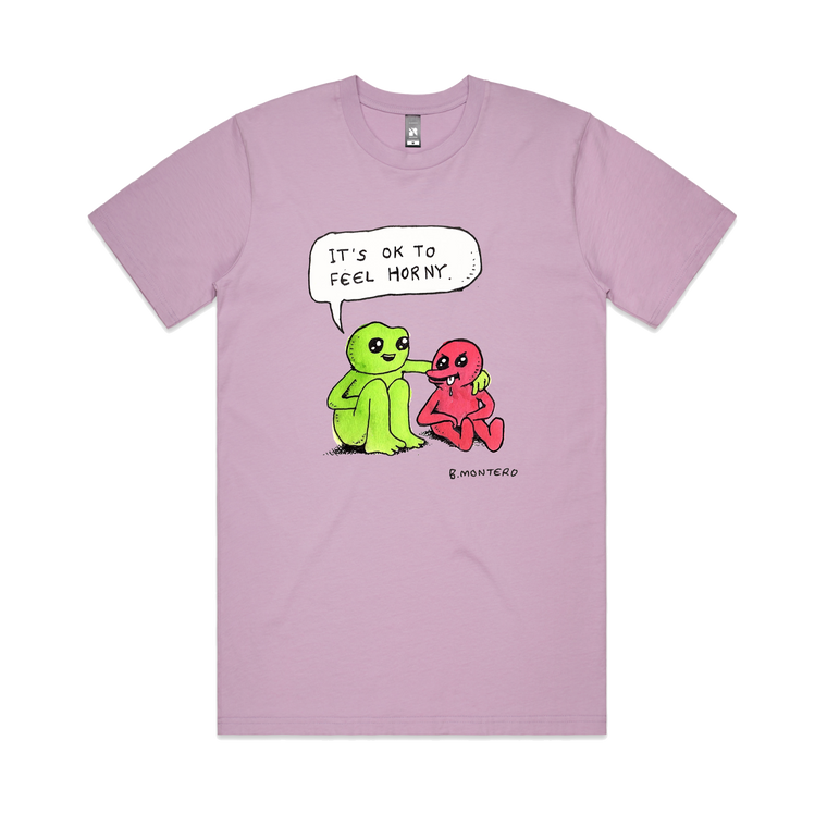 It's OK to Feel Horny / Purple T-shirt