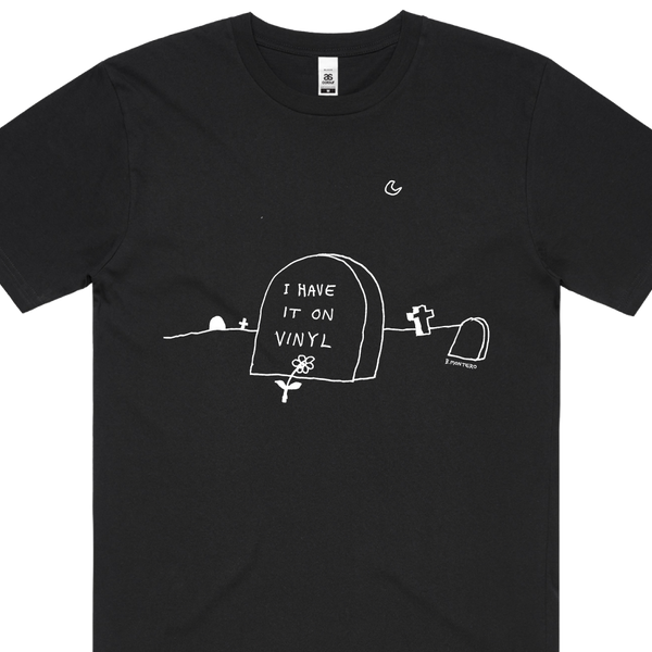 I Have It On Vinyl / Black T-shirt – sound-merch.com.au