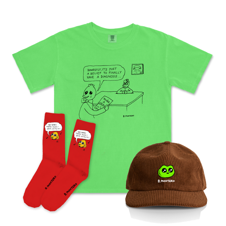 I'm a Jerk Tee + Cord Cap + Socks Bundle