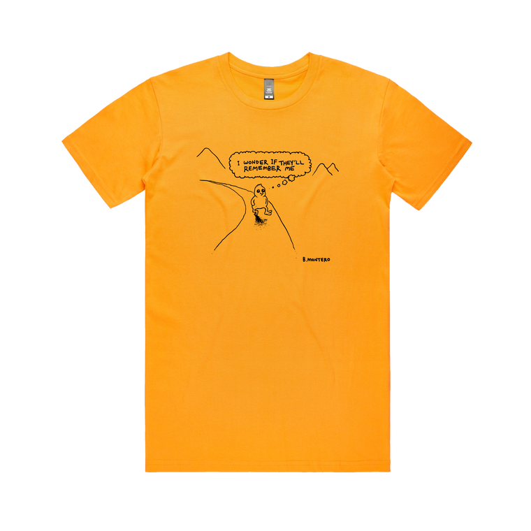 I wonder if they'll remember me / Gold T-Shirt