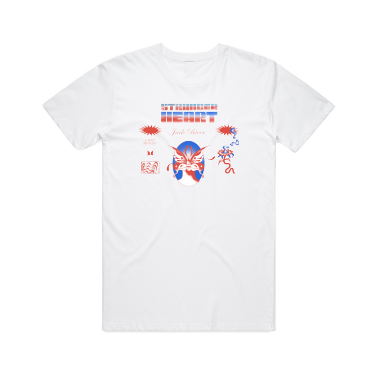 Stranger Heart Logo / Organic Cotton White T-shirt