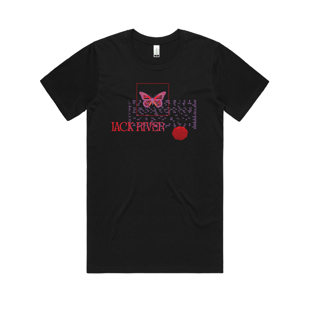 Butterfly / Black Organic T-Shirt