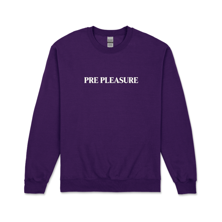 Pre Pleasure / Purple Crew Neck Sweater