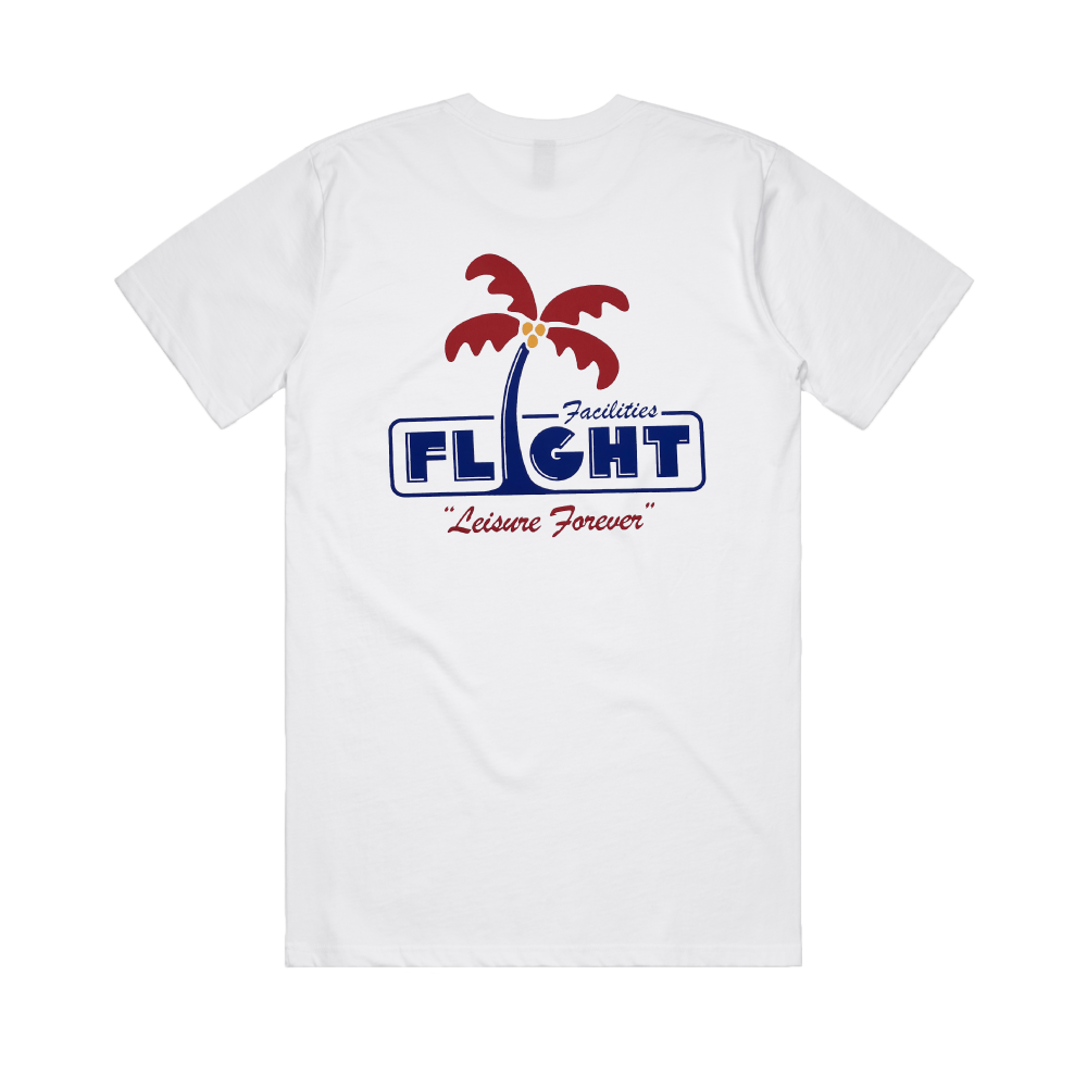 Flight Facilities / Leisure White T-Shirt