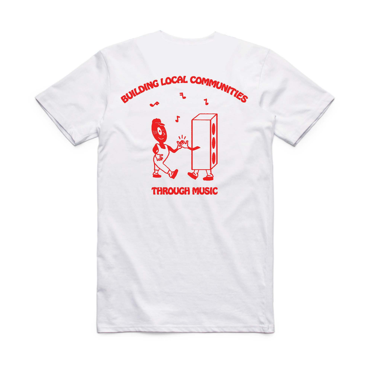 Bedroom Suck Records / Lend Your Local A Hand Tee (White)