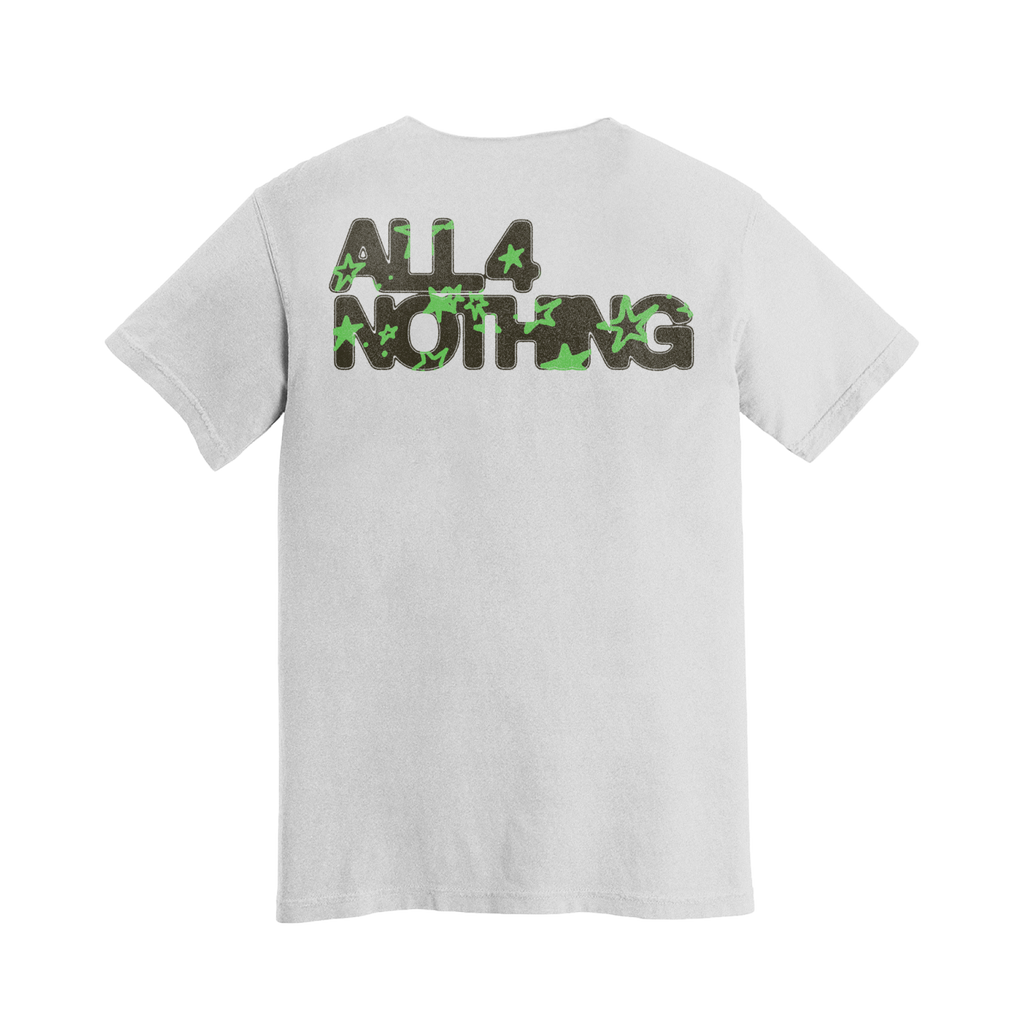 All 4 Nothing / White T-Shirt & Vinyl LP Bundle