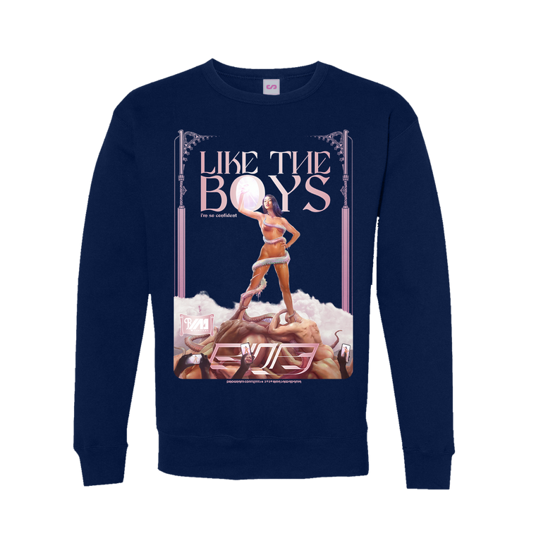Rina Sawayama / Comme Des Garçons (Like The Boys) Navy Crew Sweatshirt