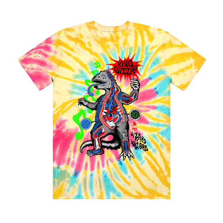 Lizard Anatomy / Tie Dye Organic Tee