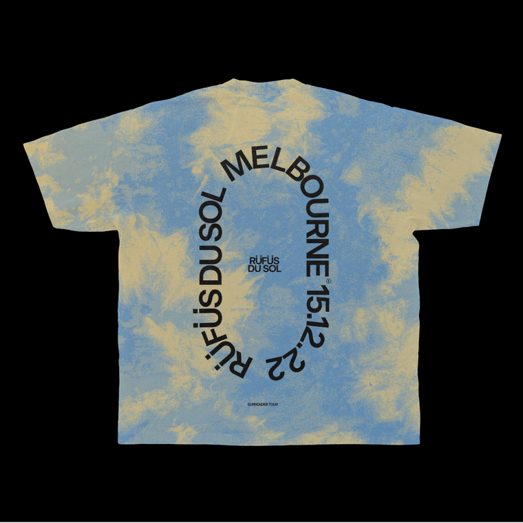 RÜFÜS  DU SOL / Melbourne 15.12.22 Tie Dye T-Shirt