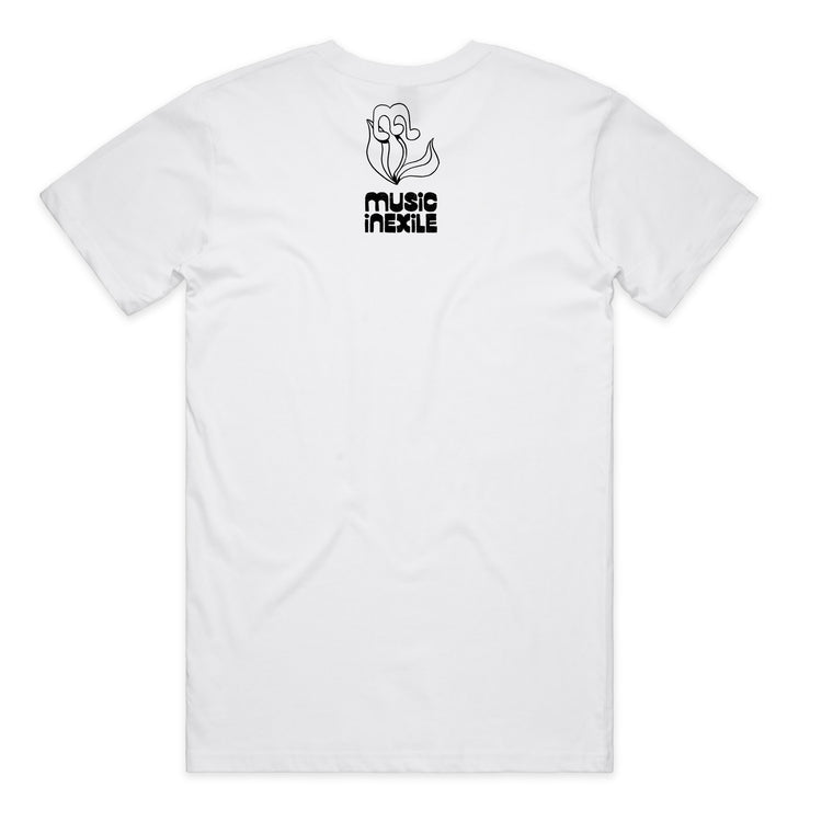 Music In Exile / Flowers Tee (White)