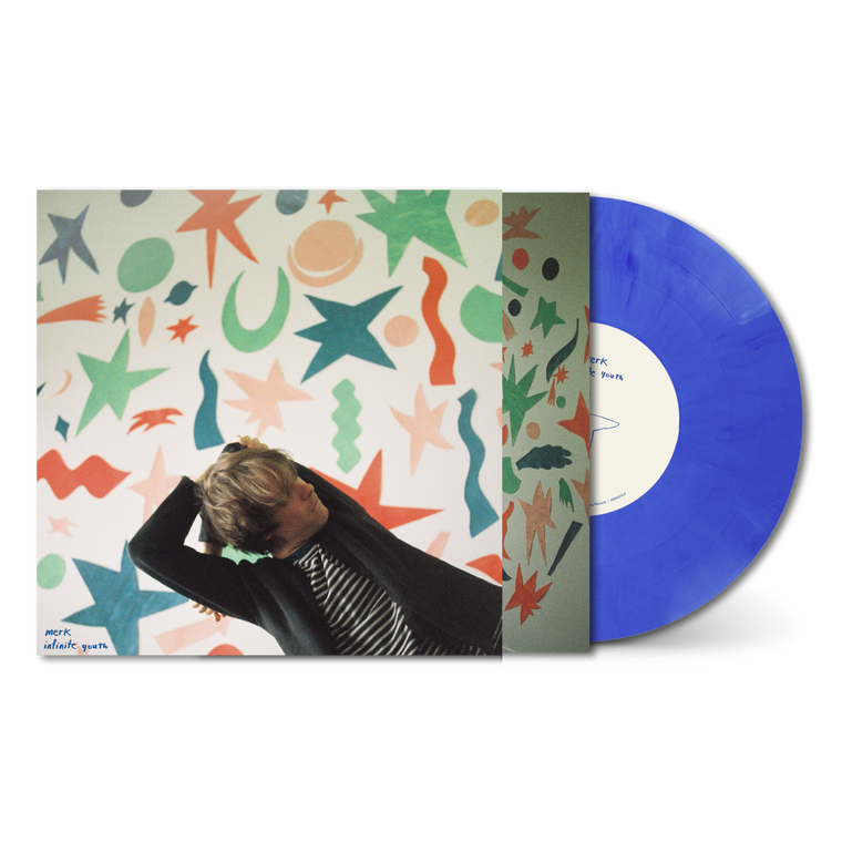 Signed Copy of Merk / Infinite Youth Blue 12" Vinyl LP