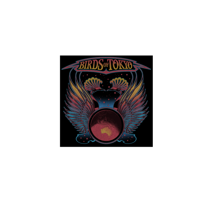 Vintage Metal Wings / Charcoal T-shirt