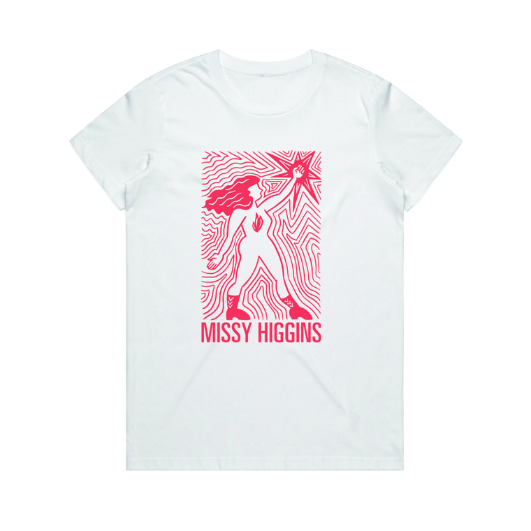 Missy Higgins / Wonder Women White T-Shirt Ladies