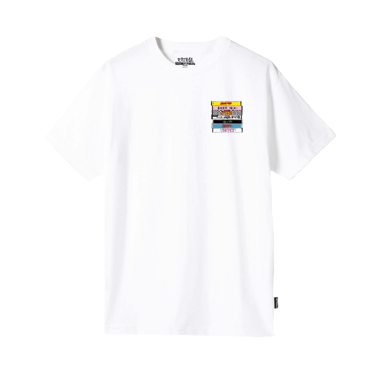 RATBAG X MR SIMPLE / Mix Tapes SS White T-Shirt