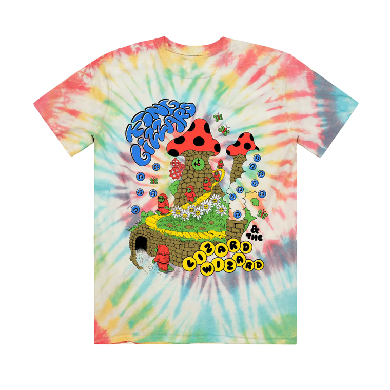 Mushroom Bubbles / Tie Dye Organic Tee