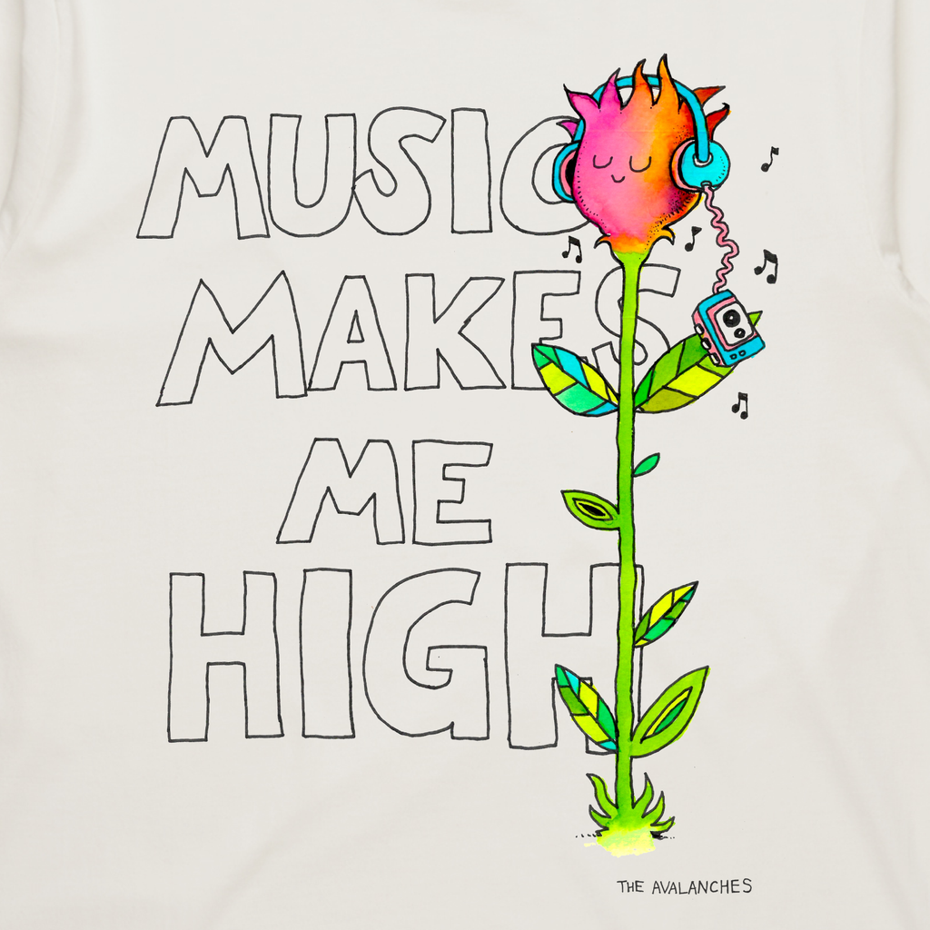 Music Makes Me High / Natural Long Sleeve
