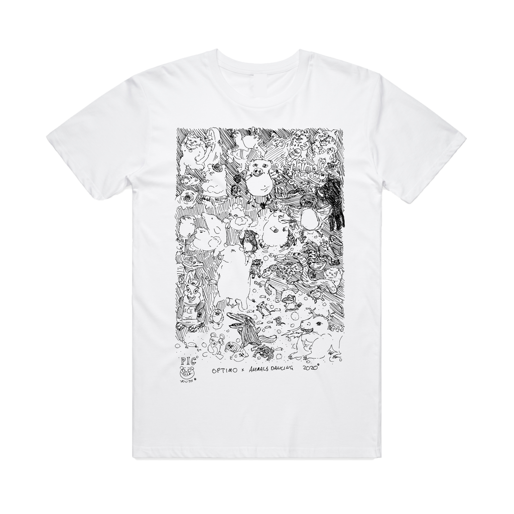 Optimo x Animals Dancing / White T-Shirt