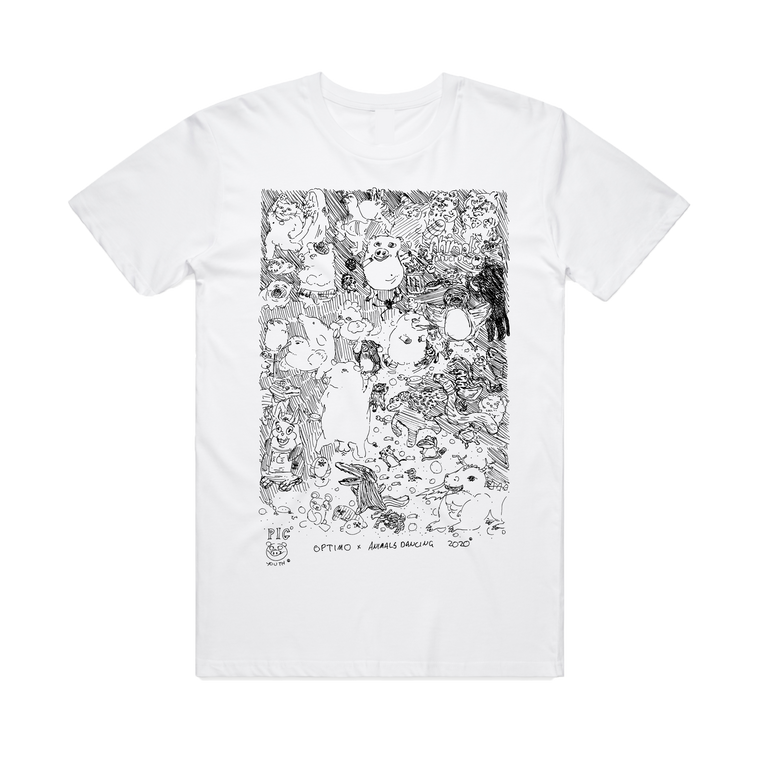Optimo x Animals Dancing / White T-Shirt